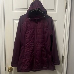 Eddie Bauer Women's Hooded Jacket in Purple Size Large